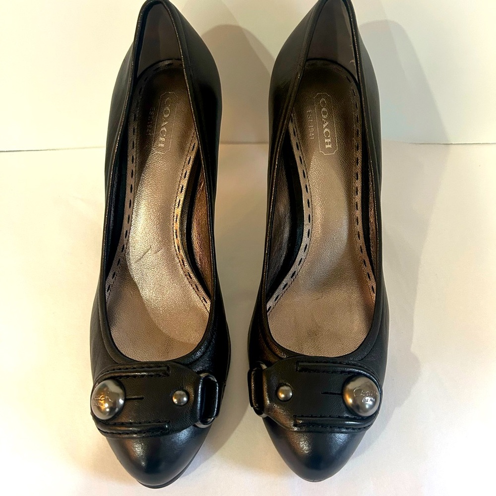 Coach Black Heels Womens Size 8.5